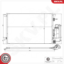 Skraplacz klimatyzacji ESEN SKV 86SKV089