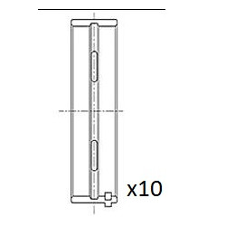 Panewki wału korbowego FAI AutoParts BM1025-STD