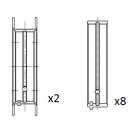 Panewki wału korbowego FAI AutoParts BM1065-STD