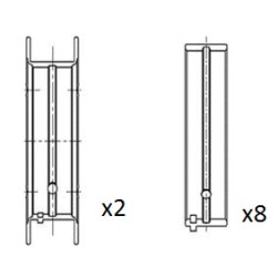 Panewki wału korbowego FAI AutoParts BM1065-STD