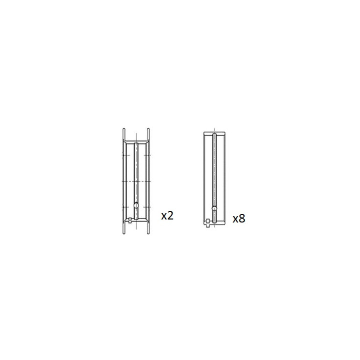 Panewki wału korbowego FAI AutoParts BM1065-STD