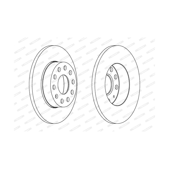 Tarcza hamulcowa FERODO DDF1276C