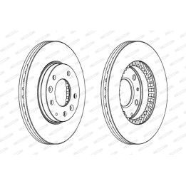 Tarcza hamulcowa FERODO DDF1278C
