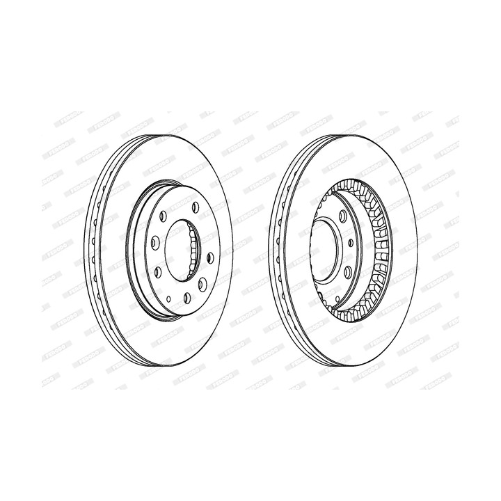 Tarcza hamulcowa FERODO DDF1278C