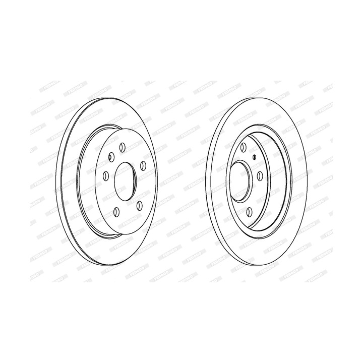 Tarcza hamulcowa FERODO DDF1804C