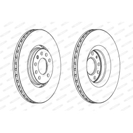 Tarcza hamulcowa FERODO DDF1237C-1