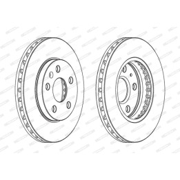 Tarcza hamulcowa FERODO DDF1721C