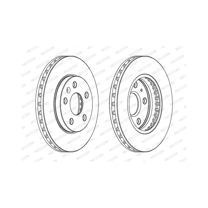 Tarcza hamulcowa FERODO DDF1721C