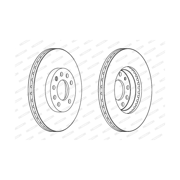 Tarcza hamulcowa FERODO DDF1191C