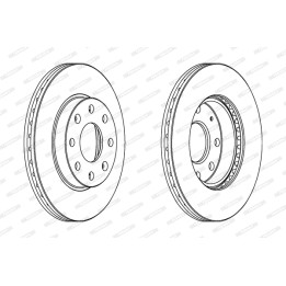 Tarcza hamulcowa FERODO DDF1279C