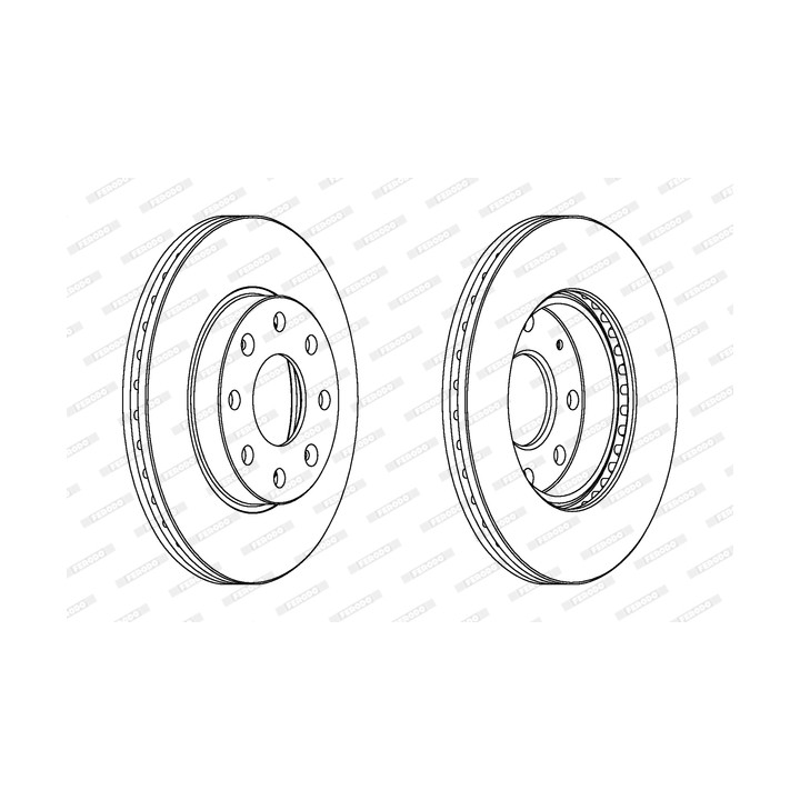 Tarcza hamulcowa FERODO DDF1279C