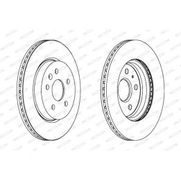 Tarcza hamulcowa FERODO DDF1805C
