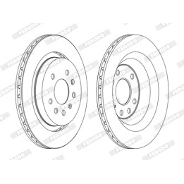 Tarcza hamulcowa FERODO DDF1289C