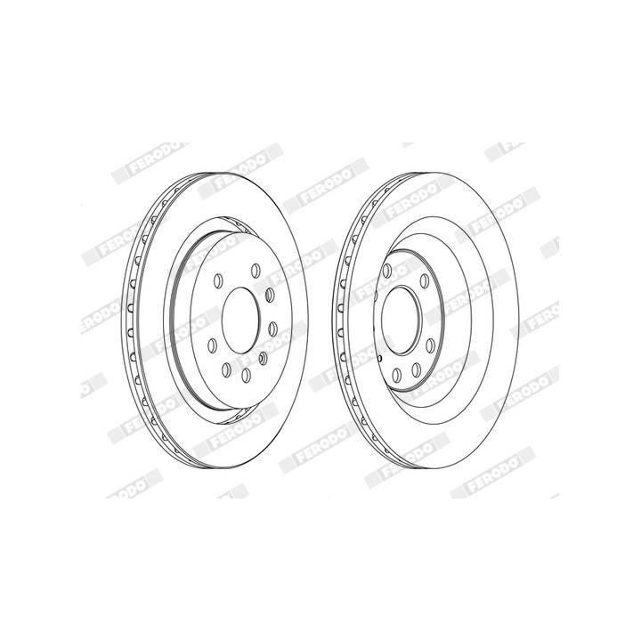 Tarcza hamulcowa FERODO DDF1289C