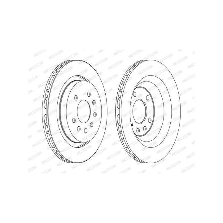 Tarcza hamulcowa FERODO DDF1289C