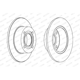Tarcza hamulcowa FERODO DDF128C