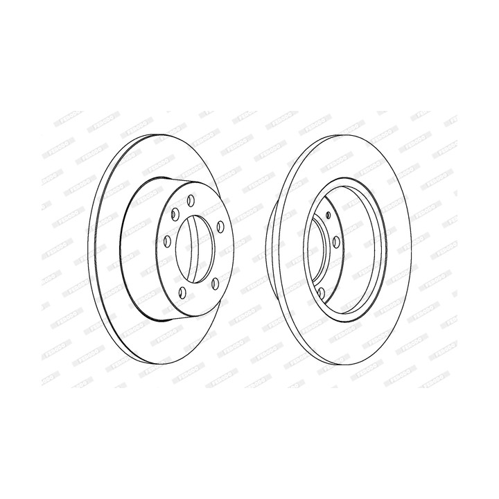 Tarcza hamulcowa FERODO DDF1272C