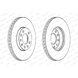Tarcza hamulcowa FERODO DDF810C