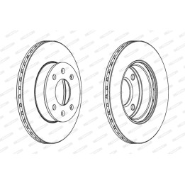 Tarcza hamulcowa FERODO DDF1268C