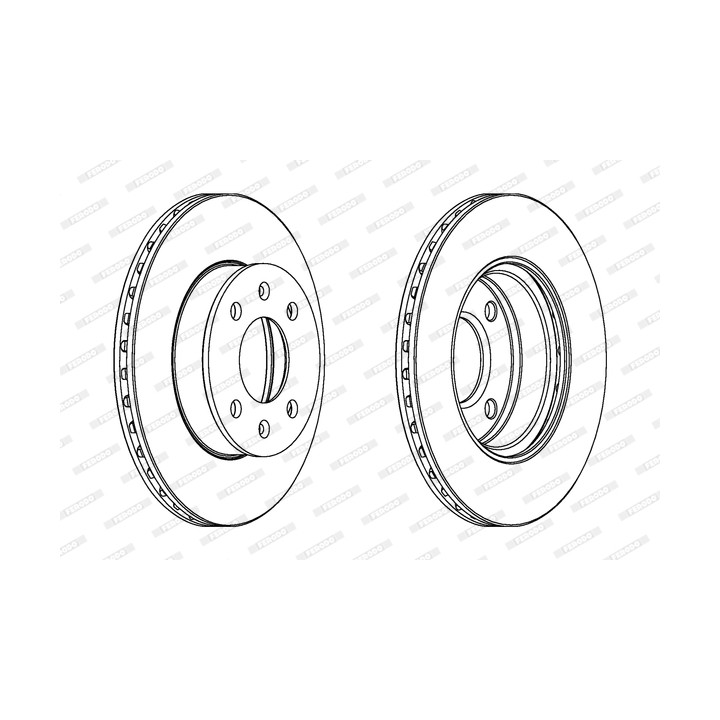 Tarcza hamulcowa FERODO DDF1268C