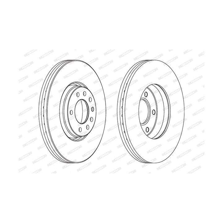 Tarcza hamulcowa FERODO DDF1261C