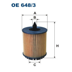 Filtr oleju FILTRON OE 648/3
