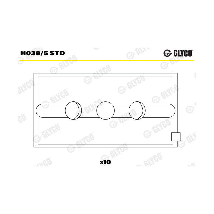 Panewki wału korbowego GLYCO H038/5 STD