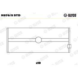 Panewki wału korbowego GLYCO H976/5 STD