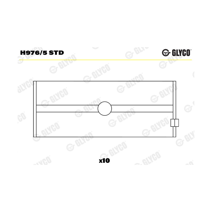 Panewki wału korbowego GLYCO H976/5 STD
