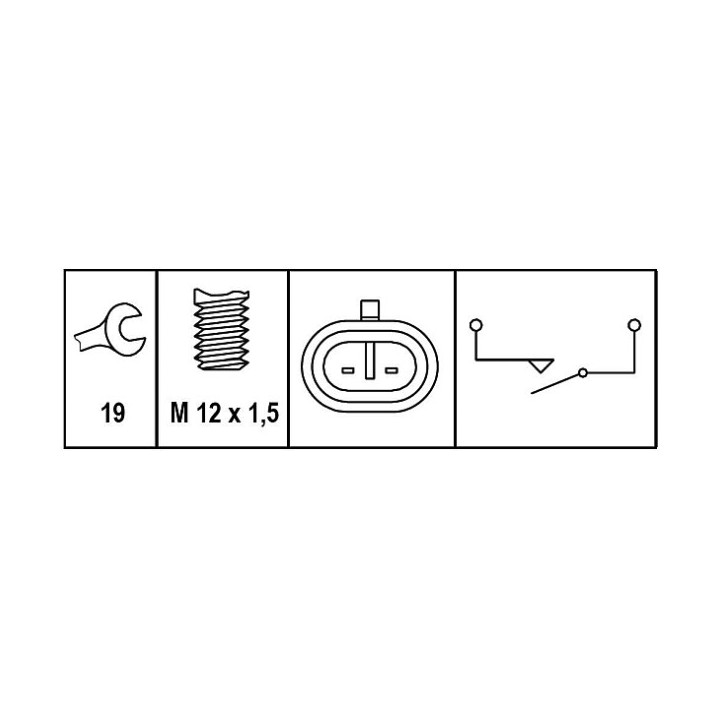 Przełącznik, światło cofania HELLA 6ZF 008 621-261