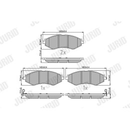 Klocki hamulcowe JURID 572407J