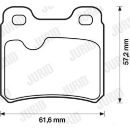 Klocki hamulcowe JURID 571407J