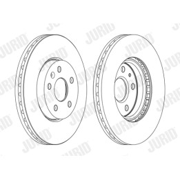 Tarcza hamulcowa JURID 562462JC-1