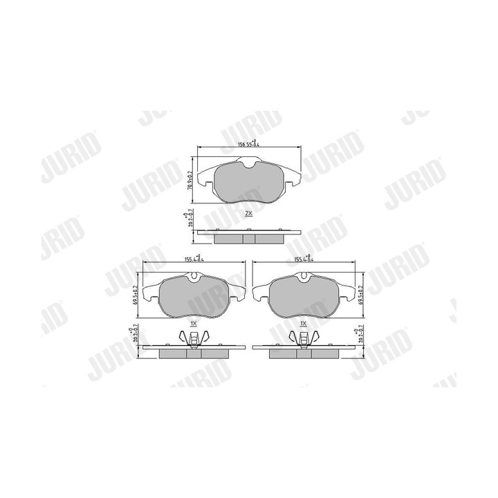 Klocki hamulcowe JURID 573723J