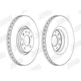 Tarcza hamulcowa JURID 562390JC-1