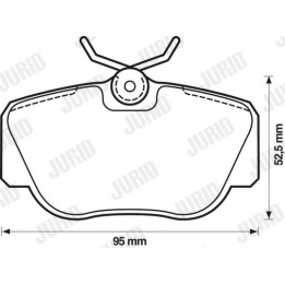 Klocki hamulcowe JURID 571353J