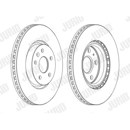 Tarcza hamulcowa JURID 562464JC-1