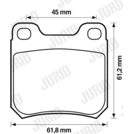 Klocki hamulcowe JURID 571389J