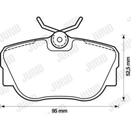 Klocki hamulcowe JURID 571352J