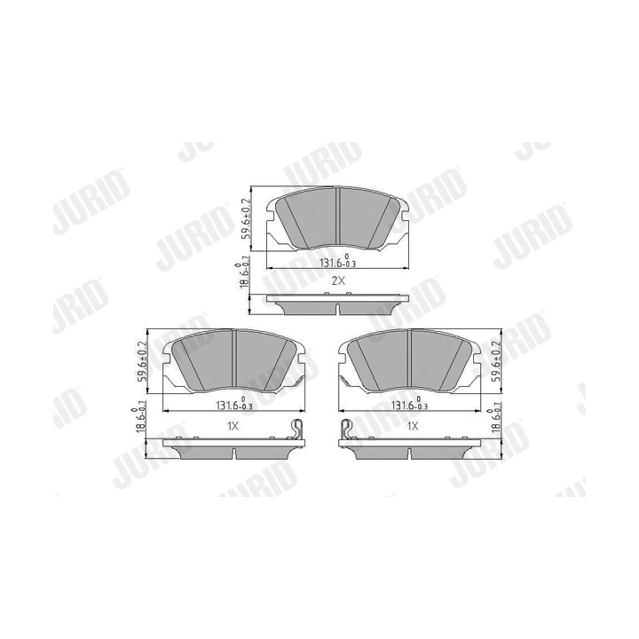 Klocki hamulcowe JURID 573269J