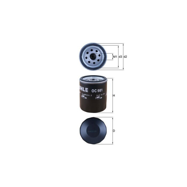 Filtr oleju KNECHT OC 981