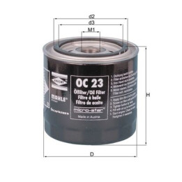 Filtr oleju KNECHT OC 23 OF