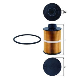 Filtr paliwa KNECHT KX 208D