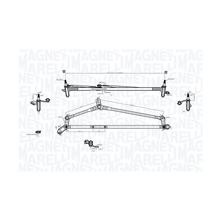 Mechanizm wycieraczek MAGNETI MARELLI 085570737010