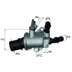 Termostat MAHLE TI 143 88