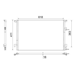 Skraplacz klimatyzacji MAHLE AC 589 000S