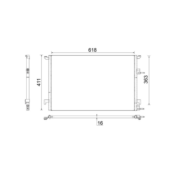 Skraplacz klimatyzacji MAHLE AC 589 000S