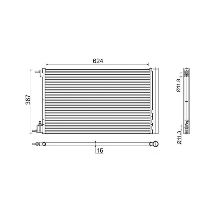 Skraplacz klimatyzacji MAHLE AC 552 000S