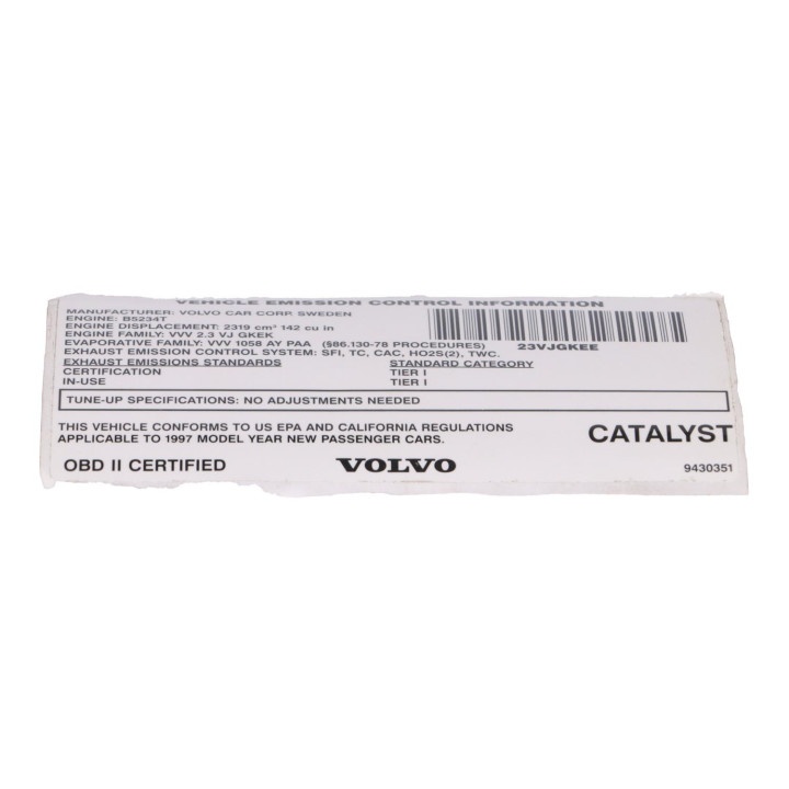 Decal Volvo (9430351)