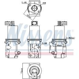 Zawór spalin EGR NISSENS 98193